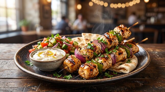 Syrian Shish Tawook Chicken Skewers