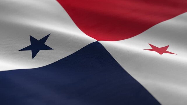 Panama - waving flag loop