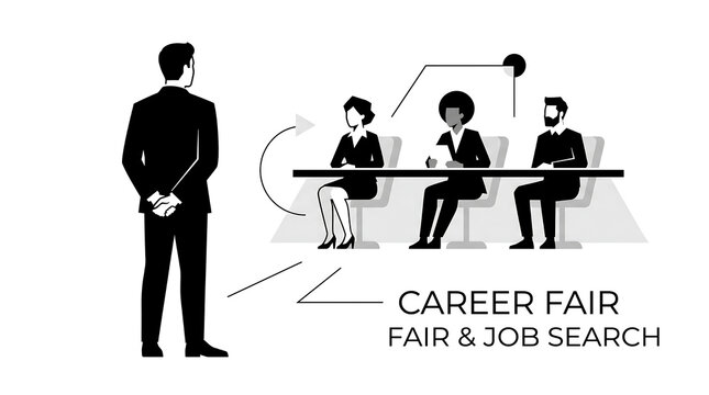 Job Interview and Recruitment Concept with Recruiter Panel