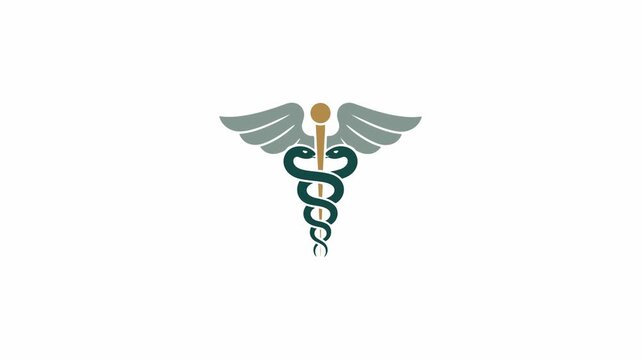 Medical Caduceus Symbol Animation