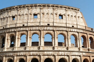 Naklejka premium Close-up of the Colosseum's Archway
