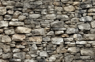 Fototapeta premium Processed collage of ancient stonework surface texture. Background for banner, backdrop or texture.
