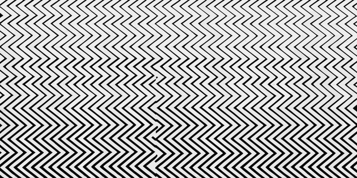 Chevron pattern in black and white optical art style