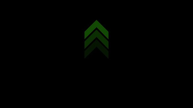 Arrow icon concept animation, arrows sign down to up animation concept, arrow loop animation up direction concept, 4k quality animation.