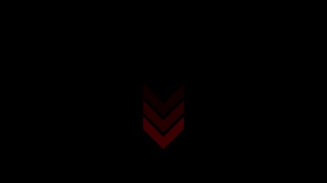 Arrow icon concept animation, arrows sign up to down animation concept, arrow loop animation down direction concept, 4k quality animation.