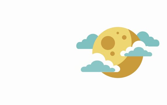 Animated Planet Icons Space Motion Graphics on White Background