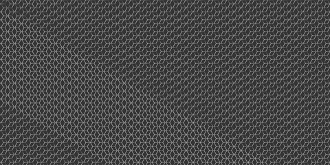 Grey hexagonal mesh texture background with metallic honeycomb pattern. Abstract industrial steel grate surface for tech wallpaper, automotive design, and modern corporate backdrop. Seamless metal net © sahrul