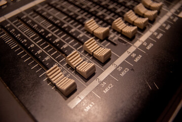 fader de consola © Juan Manuel