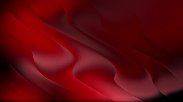 Abstract red background with smooth waves and flowing curves for modern graphic design projects and digital art presentations with a dark and elegant artistic style
