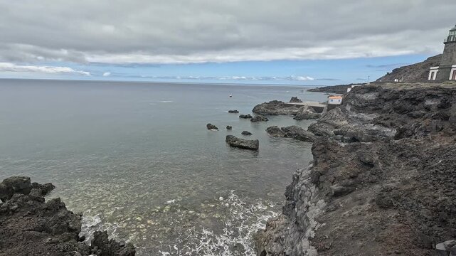 Coast of Puerto Naos, La Palma, Canary Islands, Spain