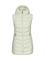 Lightweight padded hooded sleeveless puffer vest for women isolated on transparent background transparent background © Arju