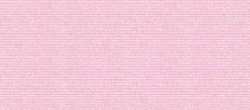 Pink burlap linen seamless realistic texture. Linen fabric cloth woven pattern. Rough woven hessian textile. Canvas cotton backdrop bg. Vector illustration