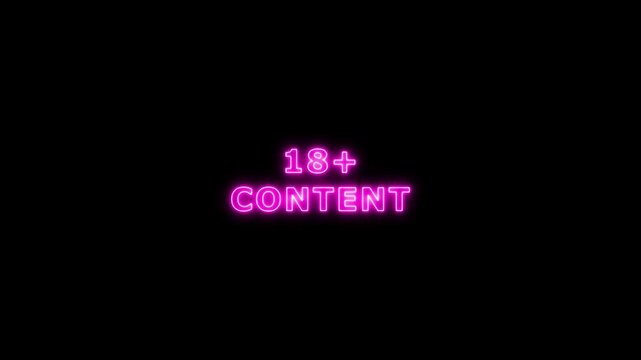 18+ Adult Only Headline Animation.Adults only sign commercial explicit content. Sensitive content sign opening video. Censor Icon warning adult ,Adults Only Sign Animation. 4K animation video