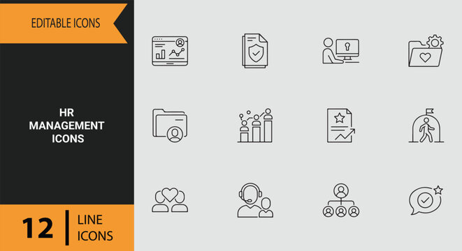Human Resource Management Corporate HR Team Recruiting Workforce Onboarding Graphics