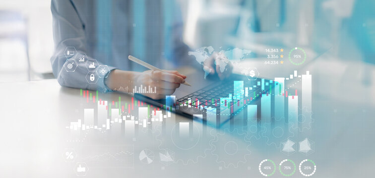 Financial Trading System for Investment Analysis with Candlestick Charts and Business Data