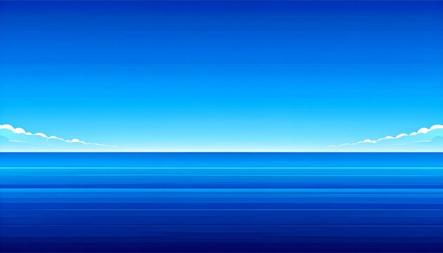 青空とサファイアブルーの水平線が美しい縦長素材。夏の旅行・SDGs・グローバル向け背景