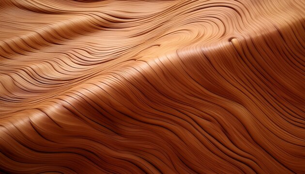 Quilted Maple Surface With Three Dimensional Bubbled Wave Figure