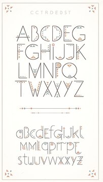 Uppercase and lowercase alphabet letters on white background.