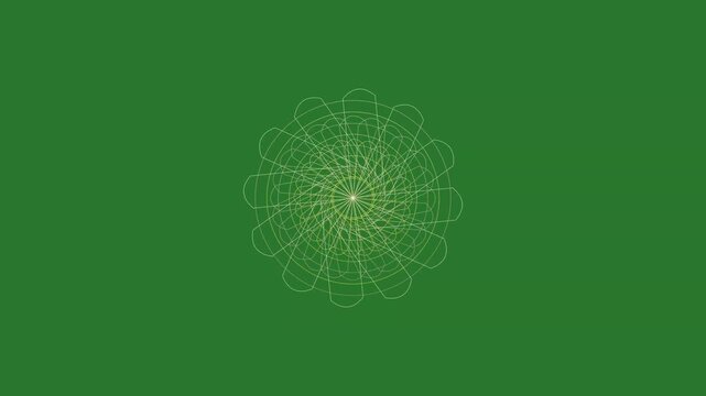 Green Abstract Design Abstract on Green Screen Background Horizontal 16-9