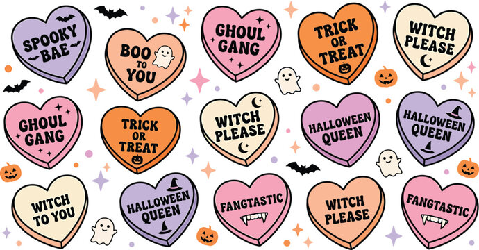 Spooky halloween shirt designs collection of ghost witch pumpkin graphics for festive apparel