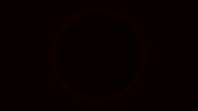 Abstract Red Neon Glowing Concentric Circles Tunnel Loop, Futuristic Laser Rings Zooming Background Motion Graphic

