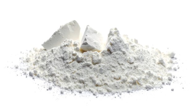 Cornstarch heap isolated.