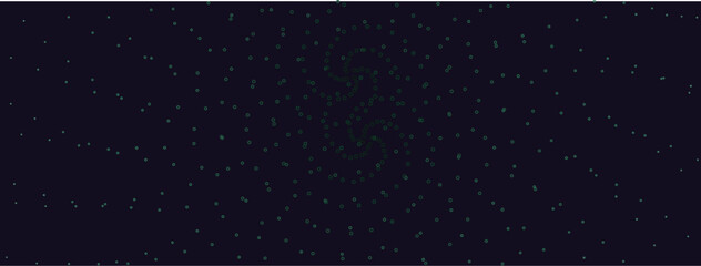 Deep space starfield background with glowing teal particles, cosmic night sky vector illustration, dark blue galaxy texture for cinematic banners © newez