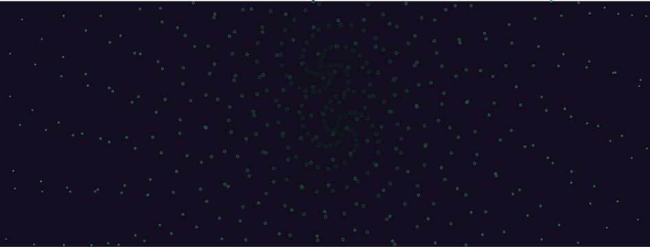 Deep space starfield background with glowing teal particles, cosmic night sky vector illustration, dark blue galaxy texture for cinematic banners