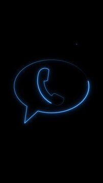 Customer hotline connection tools pulse sapphire alert bell symbols on black pages Corporate helpline application interfaces integrate a customer hotline connection tool
