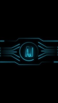 Advanced machine learning projects loop creative neon intelligence emblems on black Automated software engineering platforms present an advanced machine learning project