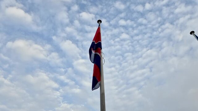 Flag of North Korea.