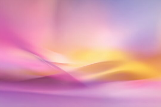 Abstract background featuring soft glowing pastel pink and golden yellow waves background abstract gradient ethereal colorful luminous backdrop artistic aesthetic composition wallpaper