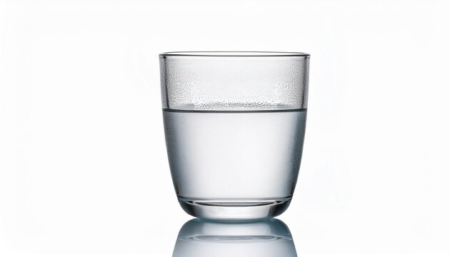 Glass Of Water Isolated On A White Background