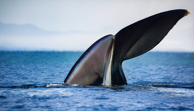 A Large Whale Tail Fluke With A Transparent Background Isolated On Transparent Background Showing Its Distinctive Shape And Coloration Patterns