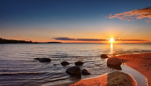 Sunset At The Beach Kalajoki Finland