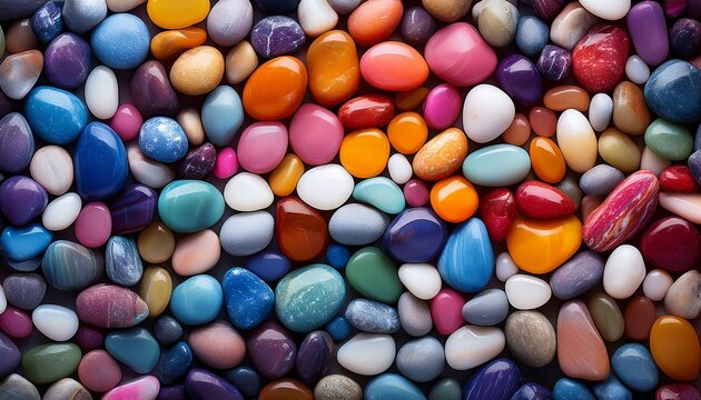 Colorful Pebbles Background