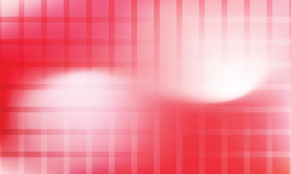 Abstract red and white geometric background with blurred light effect