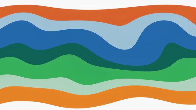 colorful abstract fluid motion waves animation seamless loop