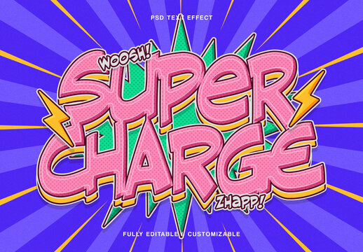 Retro Comic Pop Art Text Effect