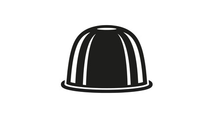 Fototapeta premium Coffee Capsule Icon, Espresso Pod, Single Serve, Black and White Vector Art