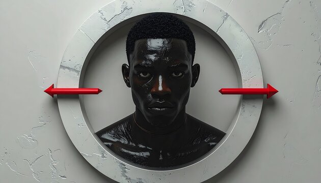 Dark Man Circular Frame.