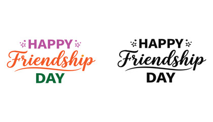 happy friendship day colorful greetings with paw prints © Ayesha