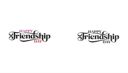 Friendship Day celebration greetings with elegant typography © Ayesha
