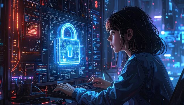 Cyber Security Woman. (1)