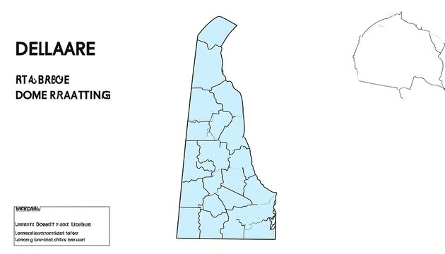 Delaware State Map.