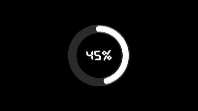 Circular progress wheels measure database synchronization up to thirty-three percent. Clean numeric metrics ensure clarity on dashboard screens. Ring vectors grow.