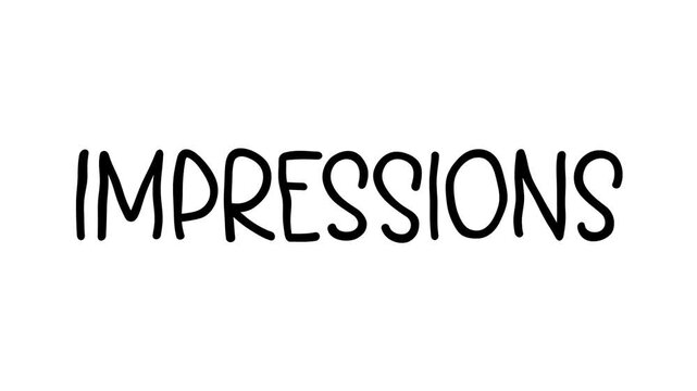 Impressions Hand Drawn Scribble Text Effect