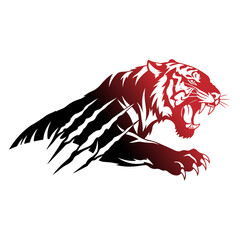 Fototapeta premium Majestic Tiger Silhouette Vector Icon - Wild Cat Standing Side View, Bengal Tiger Profile for Logo Design, Predator Spirit Animal, Tattoo Stencil, Jungle Wildlife Black Graphic Isolated on White