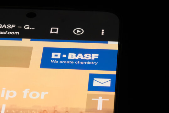 Shanghai, China- July 19th 2026: BASF company brand logo on website