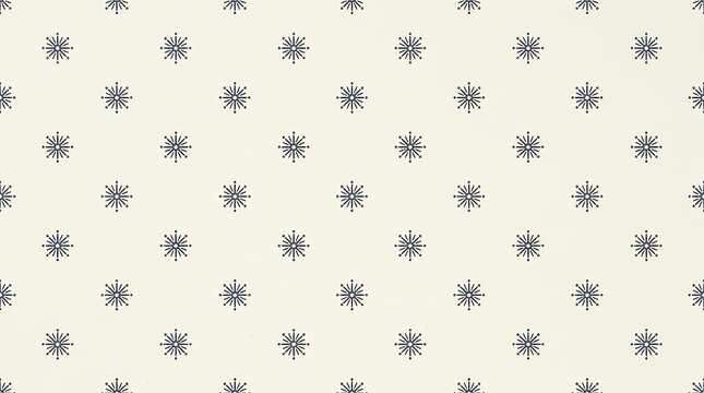 Minimal repeating pattern of star-like emblems perfect for ornamental backdrops fabric prints gift wraps paper goods wall coverings and digital art Minimal repeating pattern of star-like emblems